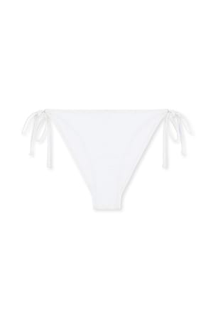 White Bikinitrusse med stropper