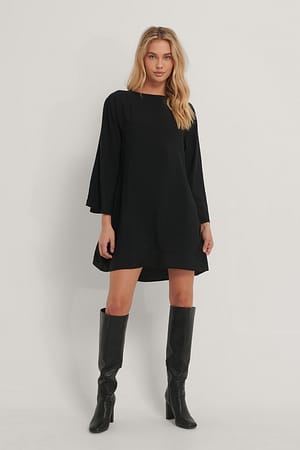 Black Jurk met wijde mouwen