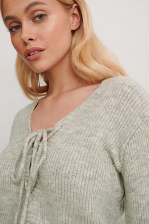Gray Strickpullover