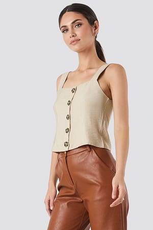 Stone Button Detailed Singlet