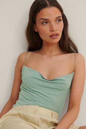 Light Green Cowl Neck Body
