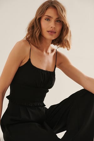 Black Kurzes Top