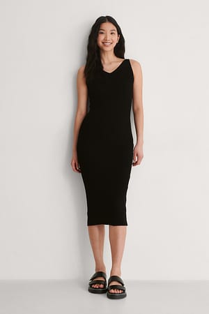 Black Minikleid Mit Träger
