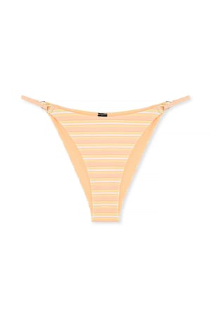Orange Pattern Bikinitrusse med trekantdetalje