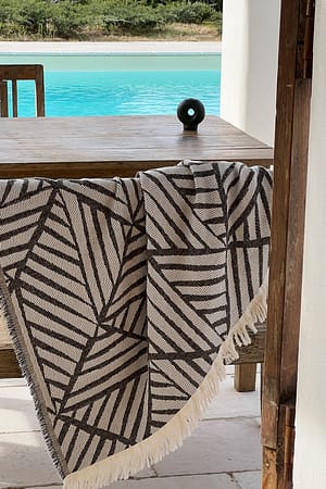 Black Plaid à motif triangle