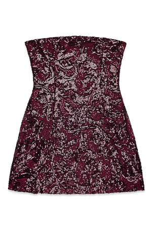 Plum Tube-Pailletten-Top