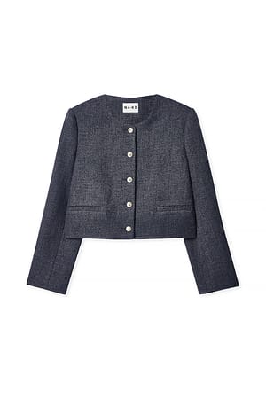 Grey Veste en tweed