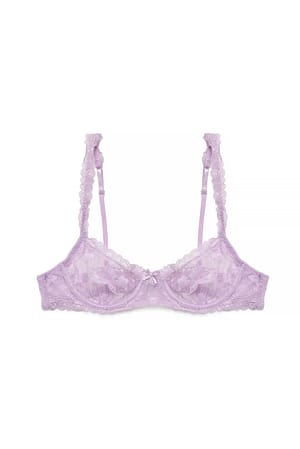 Dusty Lilac Bügel-BH aus Spitze