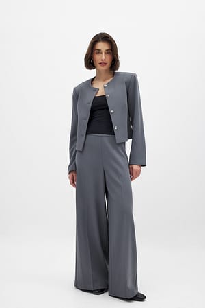 Grey Vida kostymbyxor med hög midja