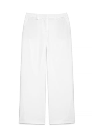 White Vida byxor med mellanhög midja