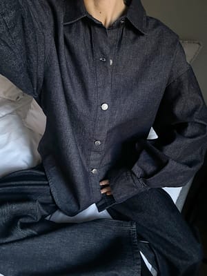Rinse Wash Camisa vaquera de mangas anchas