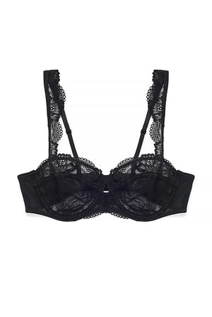 Black Blonde-balconette-bh med brede stropper