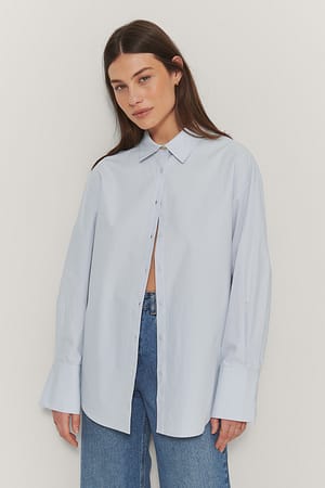 Light Blue Oversize skjorte