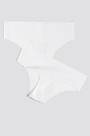 White 2-pack Seamless Micro Hipster