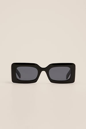 Black Big Chunky Frame Sunglasses