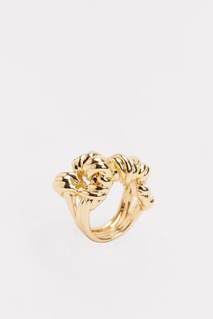 Gold Großer Ring mit Knoten