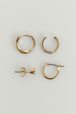 Gold Multipack Earring set