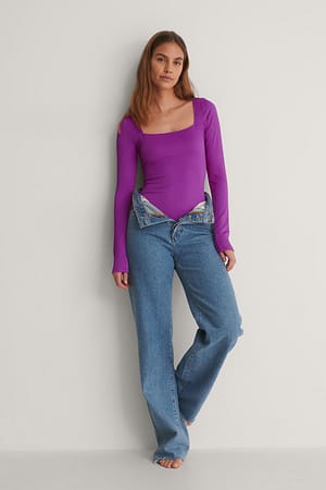Purple Recycelter Bodysuit