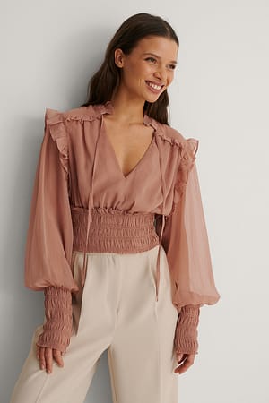 Dusty Pink Bluse