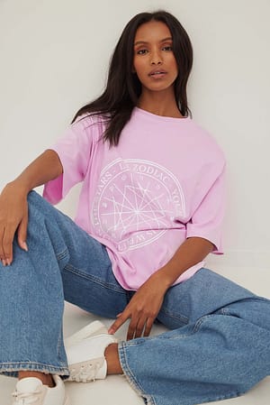 Light Pink Sternzeichen T-Shirt