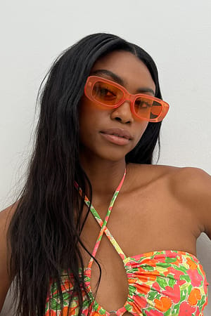 Orange Shimmer Sunglasses