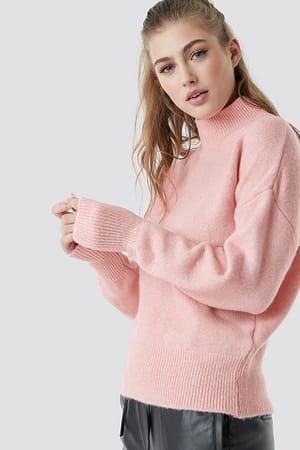 Pink Polo Knitted Jumper