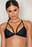Strap Mesh Triangle Bikini Top