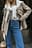 Organische Jeanshose mit weitem Bein und Vordertasche im 70er-Style