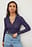 Gestructureerde jersey top