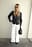 Cotton Straight Mid Waist Pants