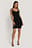 Tie Shoulder Ribbed Jersey Dress