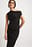 Asymmetric Hem Midi Dress