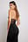 Asymmetrisches Maxikleid mit Spitzendetail