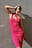 Bodycon-Strickkleid mit asymmetrischem Ausschnitt