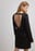 Asymmetrisches Minikleid mit offenem Rücken