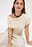 Top med asymmetrisk ribstrik