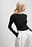 Organic Gerippter Babylock Top mit langen Ärmeln