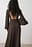 Balloon Sleeve Open Back Maxi Dress