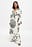 Robe longue à manches bouffantes et dos ouvert