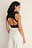 Organic Cotton High Neck Open Back Top