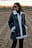 Bonded PU Fur Detail Coat