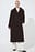 Brushed Wool Blend Straight Coat