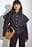 Denim-Jacke mit Cape-Detail