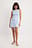 Checked Sleeveless Smocked Mini Dress
