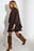 Chiffon Cape Mini Jurk