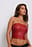 Bandeau-Top mit Korsettdetail