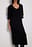Langes Strickkleid mit Kragen