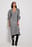 Langes Strickkleid mit Kragen