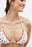 Triangel-Bikini-Oberteil mit Kontrastdetails