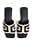 Slip in-sandal med kontrast